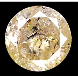 0.10ct  Round Cut Unheated Yellow Diamond (GEM-10041)