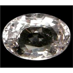 1.74ct  Oval Cut Top AAA White Pink Morganite VVS (GEM-10193)