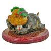 900ct. Fancy Color Sapphire & Topaz Pig Figure Statue RETAIL $1550 (GEM-4908)