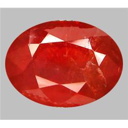 8.20ct  Oval Cut Orange Red Padparascha Sapphire (GEM-9109)