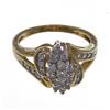 Image 3 : 10K Gold .5ct Lady Diamond Cluster Ring (JEW-025)