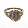 Image 5 : 10K Gold .5ct Lady Diamond Cluster Ring (JEW-025)