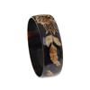 Rare Water Buffalo Horn Scrimshaw Bangle Bracelet  (JEW-136)