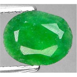 1.05ct Top AAA Oval Cut Green Diffusion Jade Mogok (GEM-10328)