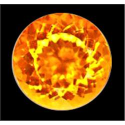15.4ct Golden Yellow Round Cut Citrine FLAWLESS (GEM-10394A)