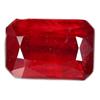 Image 1 : 4.85ct Excellent Octagon Cut  Blood Red Ruby (GEM-10409)