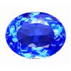 12.63ct Oval Cut Top AAA Mystic Blue Quartz FLAWLESS (GEM-10439)