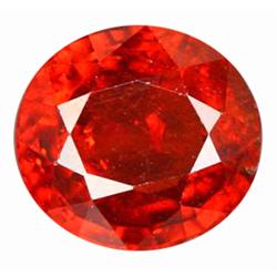2.2ct Phenomenal Oval Reddish Orange Spessartite Garnet Gem VVS (GEM-10478)