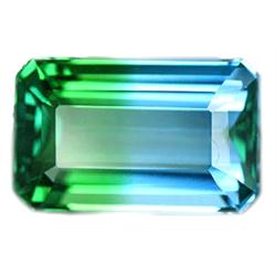 17.25ct Excellent Emerald Cut Blue Green Quartz Brazil VVS (GEM-10488)