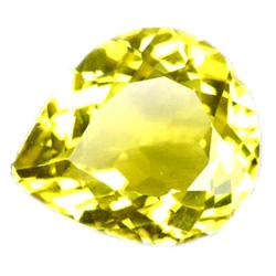 9.00ct Amazing AAA Yellow Pear Cut Citrine FLAWLESS (GEM-10507)