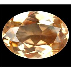 5.25ct  Fabulous Oval Cut Brownish Orange Topaz VVS (GEM-10508)