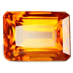 24.00ct Fantastic Emerald Cut Orange Citrine AAA FLAWLESS (GEM-10512)