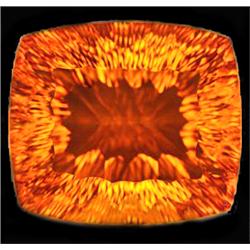 76.65ct  Ravishing Golden Yellow Concave Cut Citrine FLAWLESS (GEM-10519)