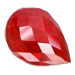 2.67ct Briolette Cut Padparascha Sapphire Nigeria VS (GEM-10548)