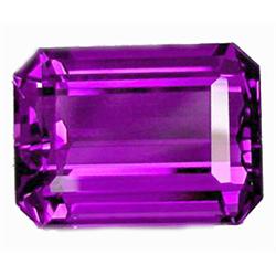 31.65 ct  Perfect Octagon Purple Amethyst FLAWLESS (GEM-10595)