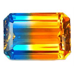 23.70 ct  Marvelous Octagon Bi Color Citrine FLAWLESS (GEM-10596)