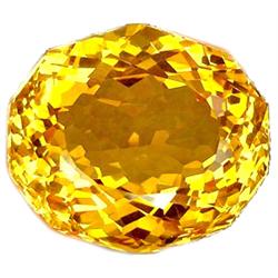 69.05 ct  Interesting Fancy Golden Yellow Citrine FLAWLESS (GEM-10623)