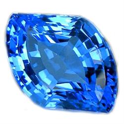 17.65 ct  Ravishing Fancy Blue Quartz FLAWLESS (GEM-10634)