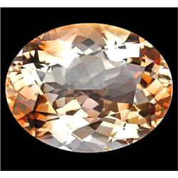 26.30Ct Phenomenal Oval Peach Pink Imperial Topaz FLAWLESS (GEM-10637)