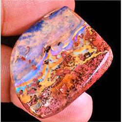 80.20ct Lively Orange-Violet Crystal Boulder Opal (GEM-10638)