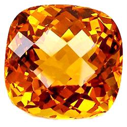 29.45ct Rare Cushion Checkerboard Madeira Citrine FLAWLESS (GEM-10691)