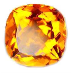 27.15ct First Class Cushion Cut Golden Yellow Citrine FLAWLESS (GEM-10725B)