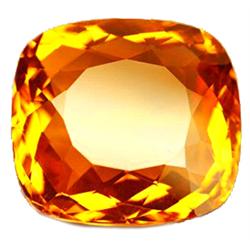 54.35ct Premium AAA Cushion Cut Golden Yellow Citrine FLAWLESS (GEM-10727)