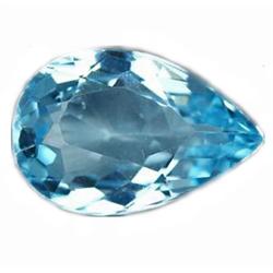 3.8ct Supreme Pear Cut Baby Swiss Blue Natural Topaz VVS (GEM-10742)