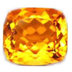25.75ct  Sparkling Golden Yellow Cushion Cut Citrine FLAWLESS (GEM-10755A)