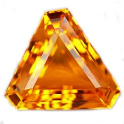 30.60ct  Ravishing Golden Yellow Fancy Cut Citrine FLAWLESS (GEM-10756)