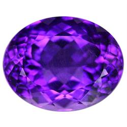 19.25ct  Gorgeous Top Purple Oval Cut Natural Amethyst FLAWLESS (GEM-10768)