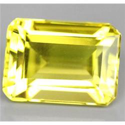 9.15ct  Amazing AAA Yellow Emerald Cut Citrine FLAWLESS (GEM-10773)