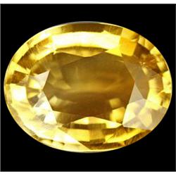 6.20ct  Excellent Golden Yellow Oval Cut Citrine VVS (GEM-10775)
