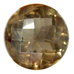 26ct Brilliant Round Check Sparkling Smoky Quartz Gem VVS (GEM-10783)