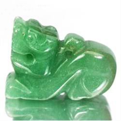 29.78ct  Dynamite Green Jade Pi - Yao Unheated (GEM-10804)