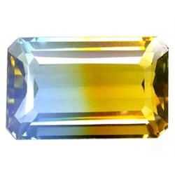 18.45ct Blazing Emerald Orange Blue Ametrine Gemstone FLAWLESS (GEM-10863)