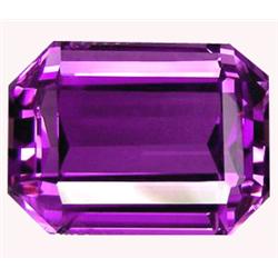 22.05ct  Grand Octagon Purple Amethyst FLAWLESS (GEM-10896)