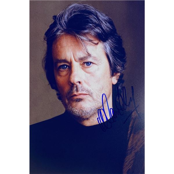 Autograph Signed Alain Delon Photo