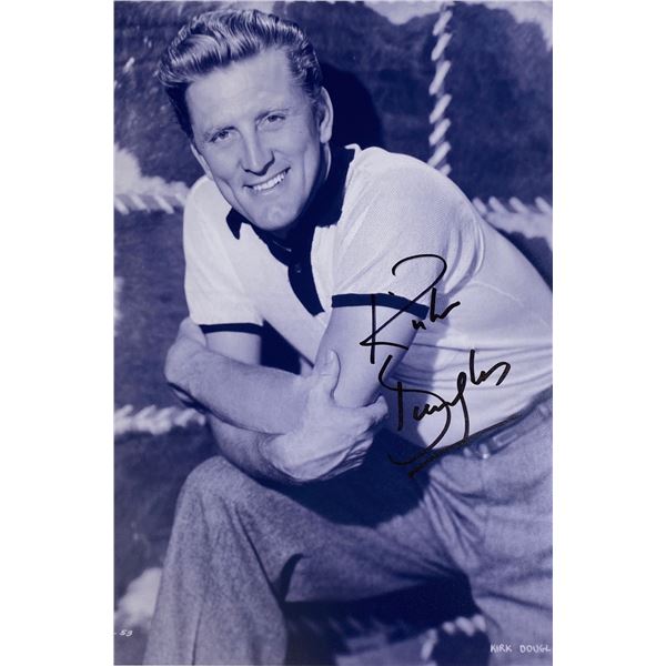 Autograph Signed Kirk Douglas Photo