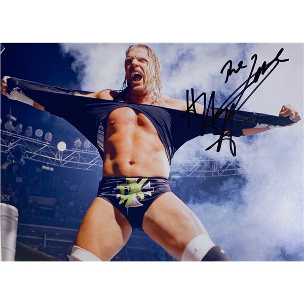 Autograph Signed Triple H Photo