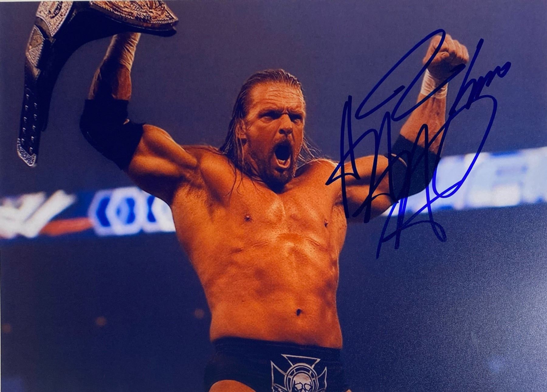 Autograph Signed Triple H Photo