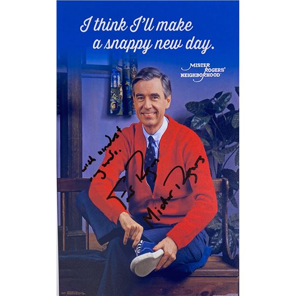 Autograph Signed Fred Rogers Photo