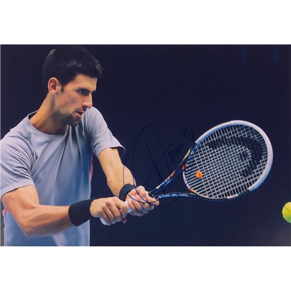 Tennis  Autograph Signed Photo Novak Djokovic