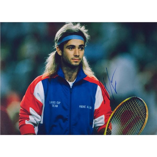 Tennis  Autograph Signed Photo Andrre Agassi