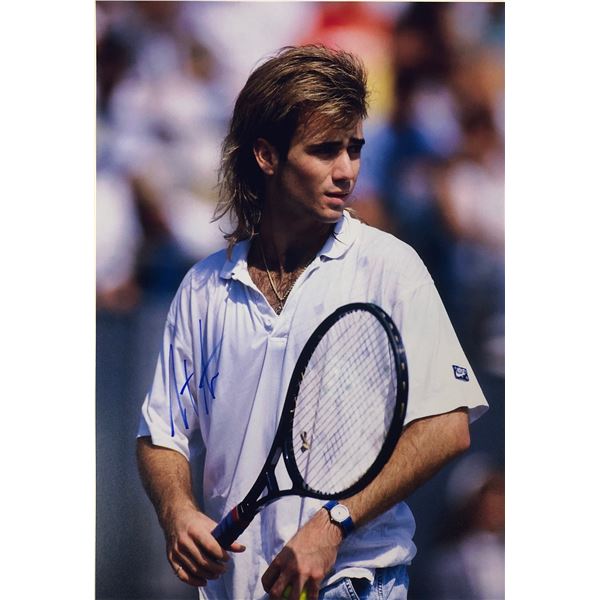 Tennis  Autograph Signed Photo Andrre Agassi