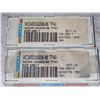Image 2 : Lot of (16) SECO #WCMX030208-86 TP40 Carbide Inserts