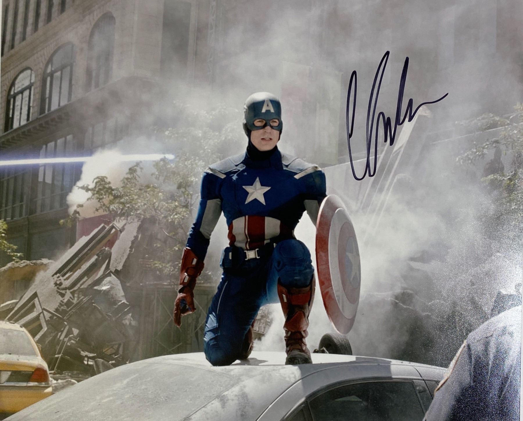 Autograph Signed Chris Evans Photo