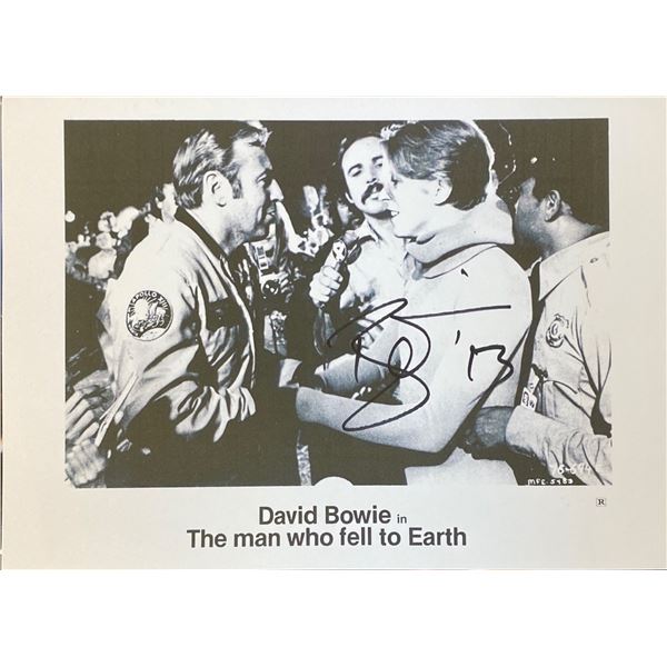 Autograph David Bowie Photo