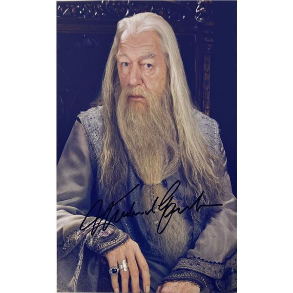 Autograph Signed Harry Potter Michael Gambon Photo