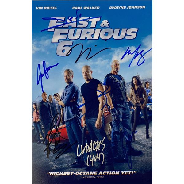 Autograph Signed Fast and Furious Paul Walker Photo